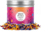 Sweet Spell Mixed Edible Flowers – Dried Rose, Cornflower & Calendula Petals – Flower Sprinkles for Cake Decorating, Cocktails, Drinks & Desserts