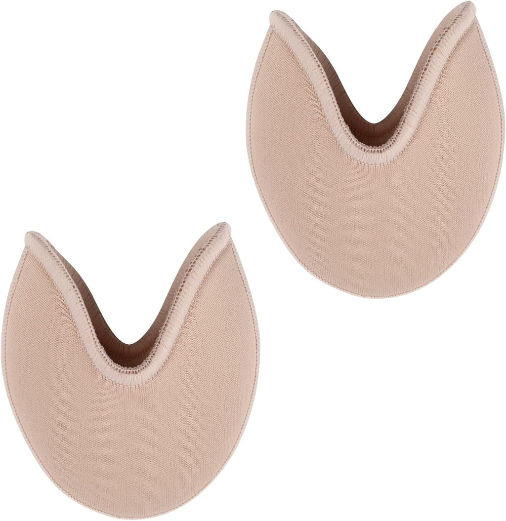 Cosmos 1 Pair Ballet Pointe Shoe Sock - Ballet Dance Pointe Toe Pads Pouch, Knitted Fabric Soft Spong Toe Covers, Relief Forefoot Pain Protect Toes for Point Shoes (Low Cut Crescent Pads)
