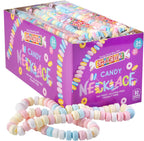 Smarties Candy Necklace - Bulk Candy Individually Wrapped - Gluten Free & Vegan, Fruit Flavored, Hard Candy on Stretch String - Perfect Party Favors, Birthdays & Halloween Hard Candy Box - 24 Count