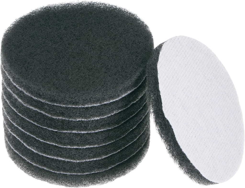 HARFINGTON 8pcs Drill Power Brush 4 Inch Tile Scrubber Scouring Pads 1500 Grit for Bathroom Kitchen Household Cleaning
