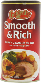 Goldenfry Smooth & Rich Gravy Granules for Beef, 10.5-Ounce Canisters (Pack of 6)