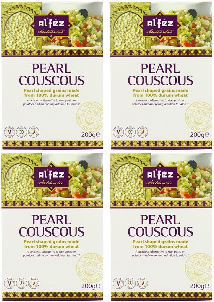(4 Pack) - Al Fez - Pearl Couscous | 200g | 4 Pack Bundle