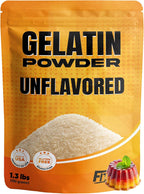 Gelatin Powder Unflavored 1.3 lbs Bulk Bag - Gelatina Sin Sabor en Polvo - Product of USA - Perfect for Desserts, Baking & Cooking - Supports Hair, Skin & Nails