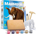 2-in-1 Mammoth Dig and Build Activity Kit, Educational Paleontology Set for Ages 6+