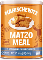 Manischewitz Matzo Meal Canister, 16 Ounce, Great for Breading & for Matzo Ball Mixes (Not for Passover Use)