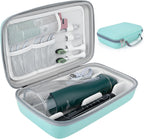 Water Flosser Travel Case, Portable Oral Irrigator Organizer, Sturdy Storage Case for Flosser, Electric Toothbrush, Toothpaste and Irrigator Accessories (Case Only) - Green