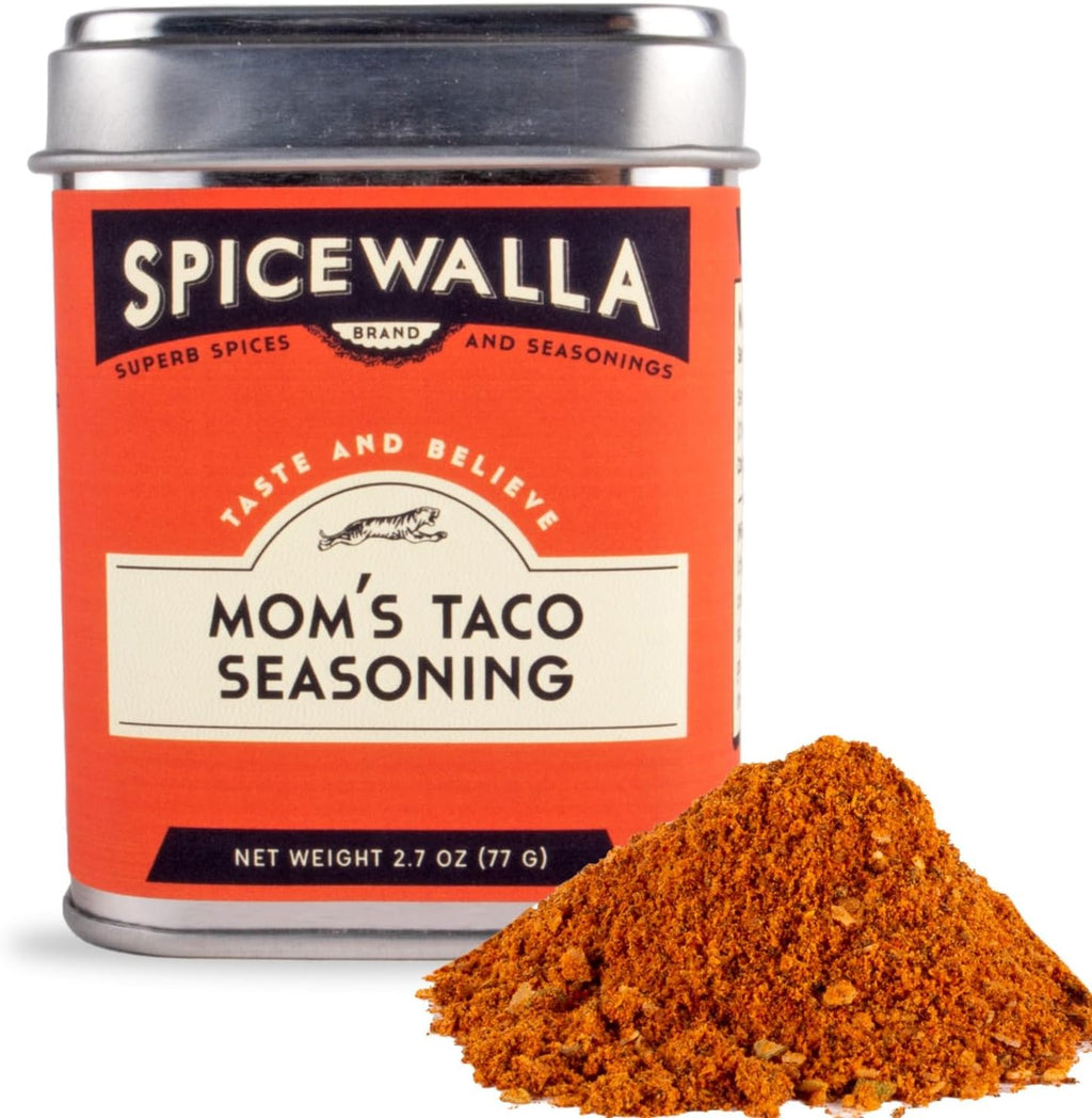 Spicewalla Mom's Taco Seasoning, 2.7 oz, Spice Mix for Tacos, Carne Asada & Fajitas