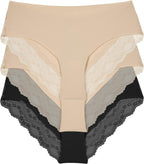 b.tempt'd Women's B.bare Cheeky Panty 3 Pack
