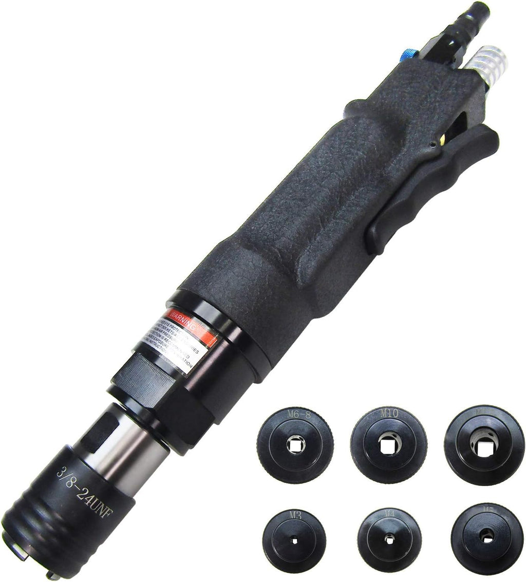 MXBAOHENG M3-M12 Pneumatic Tapping Machine Air Drill Tapper for Universal Flexible Arm Portable for Using Chuck Size: M3,M4,M5,(M6),M8,M10,M12 (400 rpm)