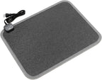 Heated Floor Mat for Foot Warmer - 110V Adjustable Temperature Under Desk Electric Heater with Timer for Office Bathroom Home, Heating Pad for Cold Feet
