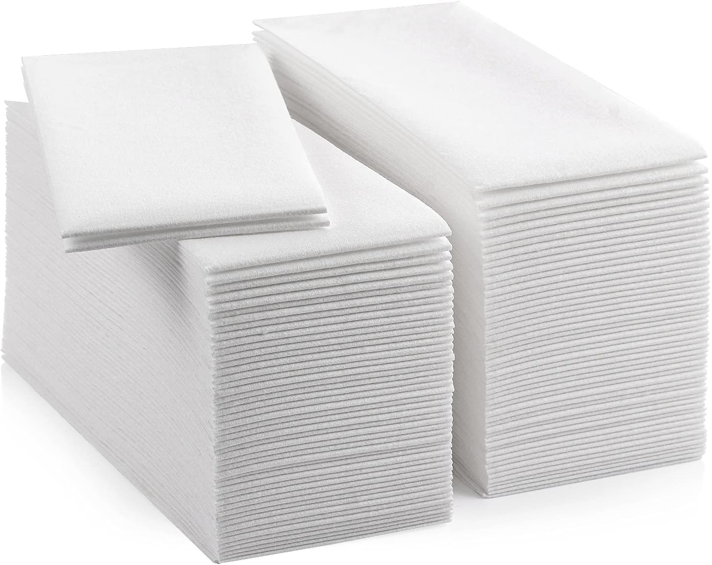 LEKOCH Disposable Linen-Feel Guest Towels, 12" x 17" Cloth-Like Hand Bathroom Towel, Soft & Absorbent Paper Napkin for Kitchen, Bathroom, Party, Wedding - 100 Count