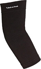 Back on Track Physio Elbow Brace 4-Way Stretch 1207 with Welltex Technology, Black, Large