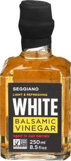 SEGGIANO White Balsamic Vinegar, 8.4 FZ