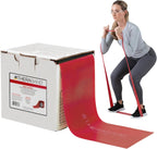 THERABAND Resistance Band, Non-Latex Professional Elastic Bands for Upper & Lower Body Exercise, Physical Therapy, Pilates, Rehab, Dispenser Box