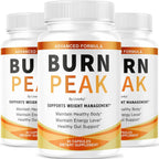 (3 Pack) Burn Peak Capsules - Official BurnPeak Weight Pills Advanced Premium Support, All Natural Burn Peak Pink Salt Trick Supplement for Overall Health & Wellness Reviews, 180 Capsules for 3 Months