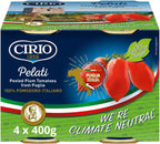 Cirio Peeled Plum Tomatoes (4x400g) - Pack of 2