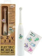 Jack N' Jill Kids Buzzy Brush Electric Musical Toothbrush - Kids Electric Toothbrush Age 3 And Up, Singing Toothbrush, Tri Color LED, Water Resistant, Child Safe, Battery Operated - (Pack of 1)