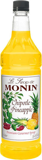 Monin - Chipotle Pineapple Cocktail Syrup (1 Liter, Pack of 4)