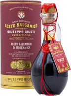 Giusti Italian Balsamic Vinegar of Modena IGP – 3 Gold Medals Thick, Rich & Balanced Aceto Balsamico di Modena, Matured in Traditional Casks, Gourmet Gift in a Luxurious Box – 8.45 fl oz (250 ml)