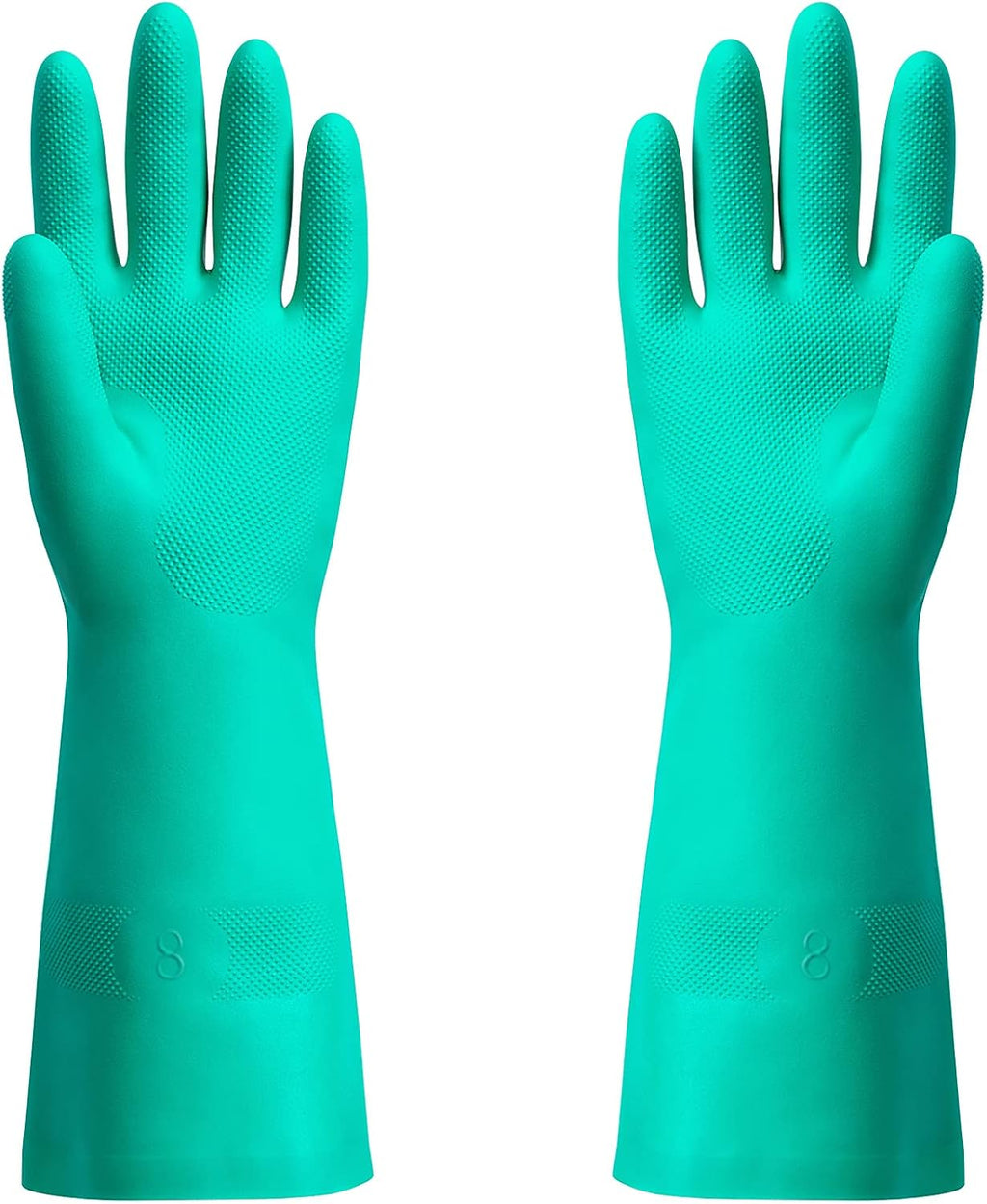ThxToms Chemical Resistant Nitrile Gloves, Resist Household Acid, Alkali, Solvent and Oil, Latex Rubber Free, 1 Pair Medium