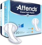 Polymer Core Heavy Absorbency Bladder Control Pad Shaped Pads Regular 12 X 25.2 Inch, One Size Fits Most, 4 Packs per Case