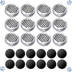 12 Pack Dog Scent Work Tins Training Kit Nose Work Magnetic Dots Scent Work Containers for Dogs Training Metal Box Smell Aluminum Cans with Lids (12pack)