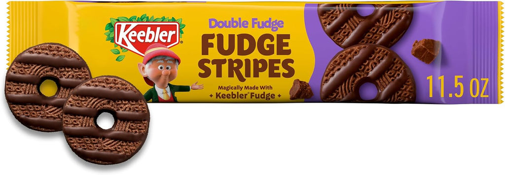 Keebler Double Fudge Stripes Cookies, 11.5 oz Pack