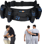 Gate Belt for Elderly with 7 Handles,Gait Belts Transfer Belt for Seniors, Adjustable Lift Belts for Elderly (27-45 inches) Quick Release Gait Belt，Patient Transfer Belt for Disabled