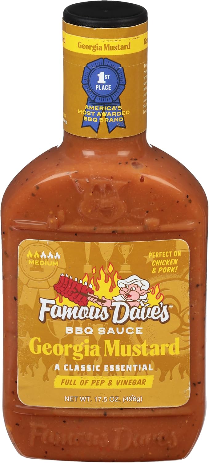Famous Dave's - 1 pck, Georgia Mustard BBQ Sauce (17.5 oz.)