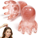 2 Pcs Octopus Head Massage Comb, Manual Scalp Massage Tool for Head and Body Relaxation Portable Acupressure Massager for Home Office
