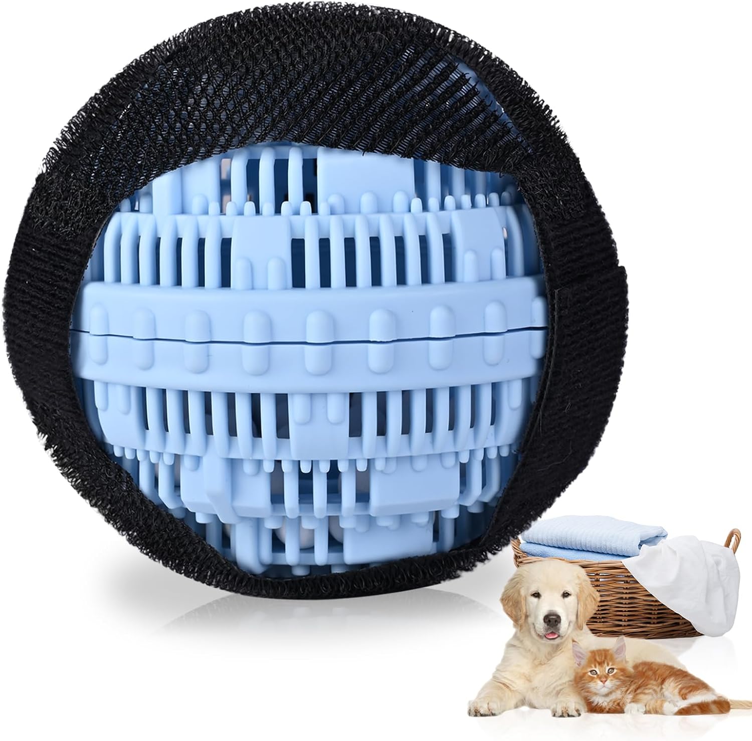 Pet Hair Remover and Laundry Ball Set, Reusable Dog Hair Remover for Laundry, Lint Catcher Laundry Ball in Washing Machine, Pet Hair Catcher for Clothes, Bedding