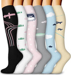 Aoliks Medical Compression Socks for Women & Men, Support Knee High Socks for Running,Nurses,Travel