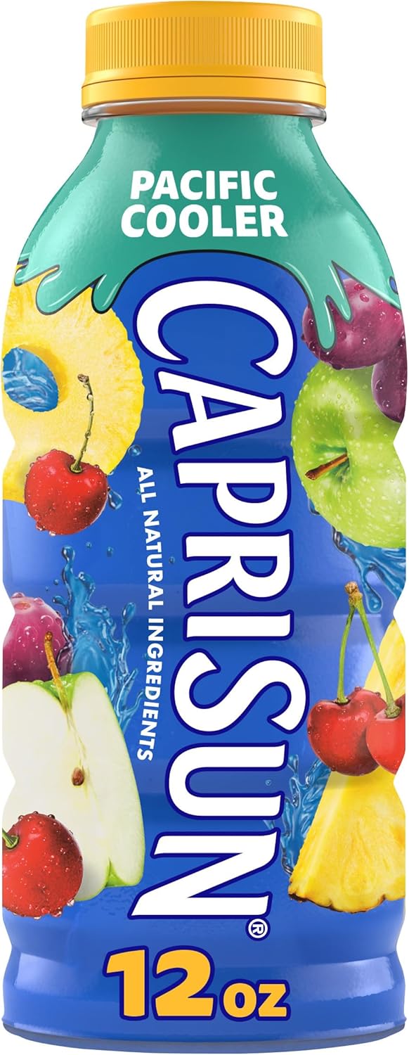 Capri Sun Pacific Cooler Mixed Fruit Flavored Juice Drink Blend from concentrate, 12 fl oz Bottle