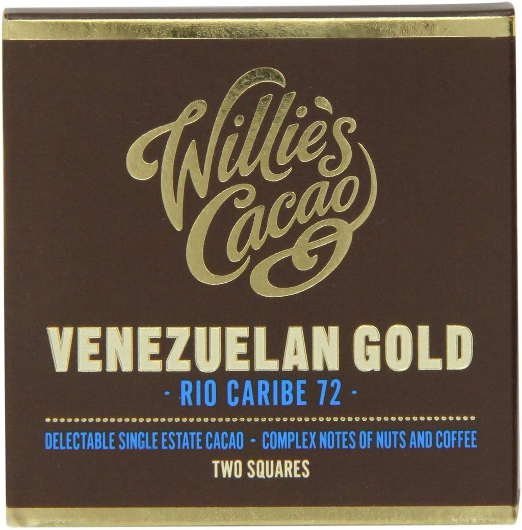 Willie's World-Class Cacao Venezuelan Gold Rio Caribe 72 50g