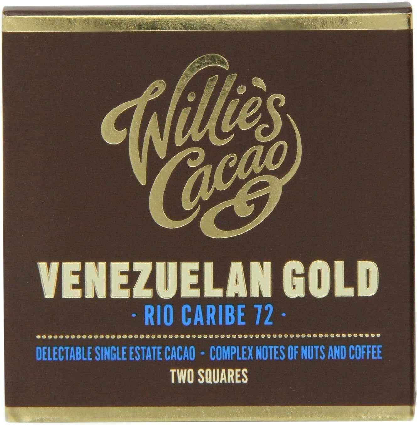 Willie's World-Class Cacao Venezuelan Gold Rio Caribe 72 50g