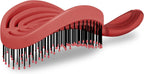 NuWay DoubleC Pro Professional Detangling Hair Brush – Patented Double Curve Scalp Care Brush for Gentle Detangling, Blow-Dry Styling & Wet or Dry Hair (Red)