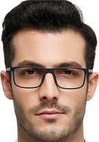 OCCI CHIARI Computer Reading Glasses Men's Reader Anti Blue Light 0 100 150 200 250 300 350 (Grey, 2.0)