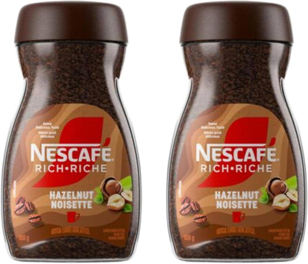 SUPREME GOODS NESCAFÉ Double Packed Rich Instant Coffee Hazelnut, 100g (Pack of 2)