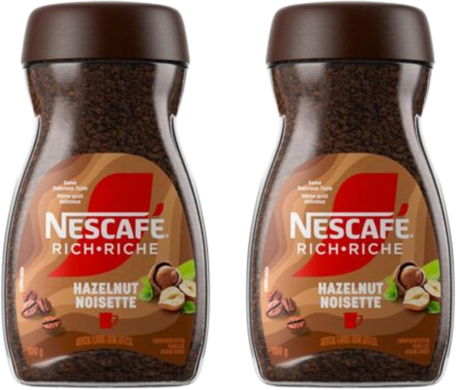 SUPREME GOODS NESCAFÉ Double Packed Rich Instant Coffee Hazelnut, 100g (Pack of 2)