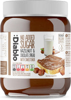 Diablo No Added Sugar Hazelnut Chocolate Spread 350g – Sweetened with Maltitol – Belgian Chocolate Spread for Toast, Waffles, Breakfast, Baking, Healthy Snacking & Balanced Lifestyle (Pack Of 1)