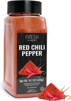 Fresh Finest Chili Pepper with Rich Flavor – Finely Ground Hot Chili Powder for a Wide Range of Dishes - Bulk with Airtight Packaging – 14.1oz (400g)