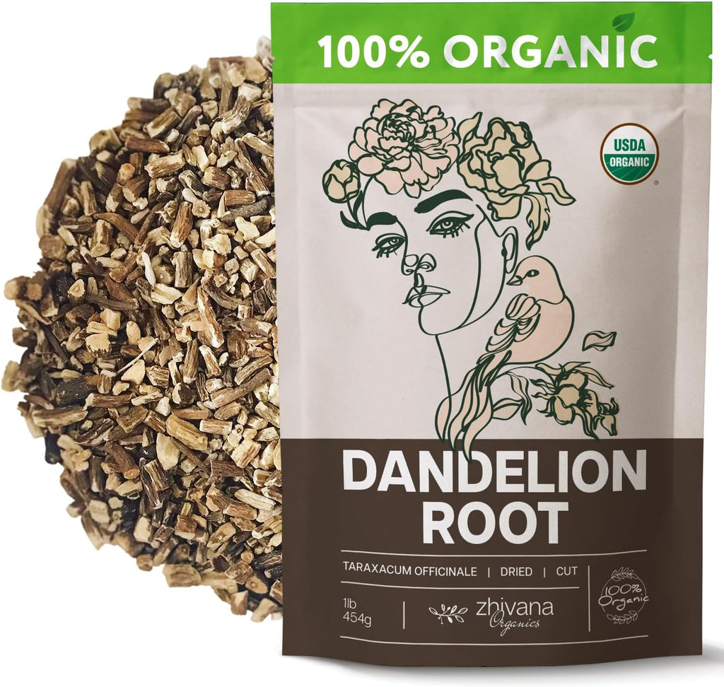Dandelion Root Tea Loose (16 oz.) – Organic Dandelion Root Herb - Te de Diente de Leon Organico Natural - Liver Cleanse, Digestion, Liver Detox