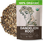 Dandelion Root Tea Loose (16 oz.) – Organic Dandelion Root Herb - Te de Diente de Leon Organico Natural - Liver Cleanse, Digestion, Liver Detox