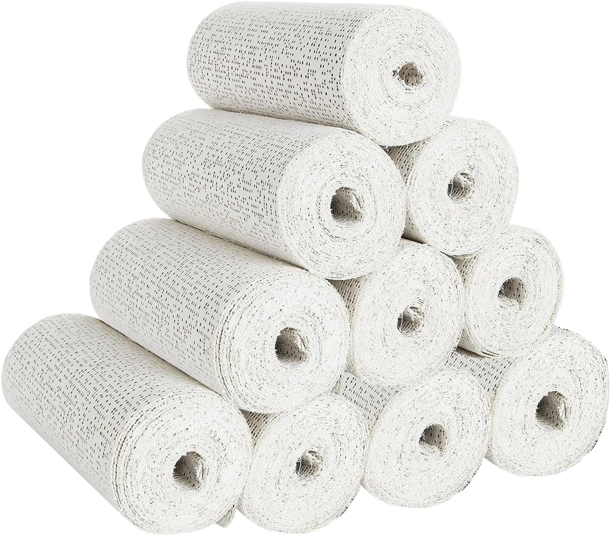 10 Pack Plaster Bandages 4" x 15 ft Plasters Cloth Rolls Plaster Gauze Strips Bulk for Hobby Craft, Mask Making, Scenery Art, Belly Cast, Body Casts