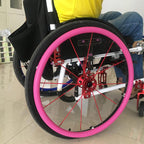 1Pair 22/24Inch Wheelchair Push Rim Covers, Silicone Hand Push Cover Push Ring Protective Cover, Improve Grip and Traction
