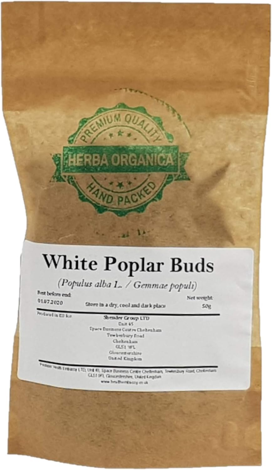 Herba Organica White Poplar Buds - Populus Alba L - Herbal Tea (50g)