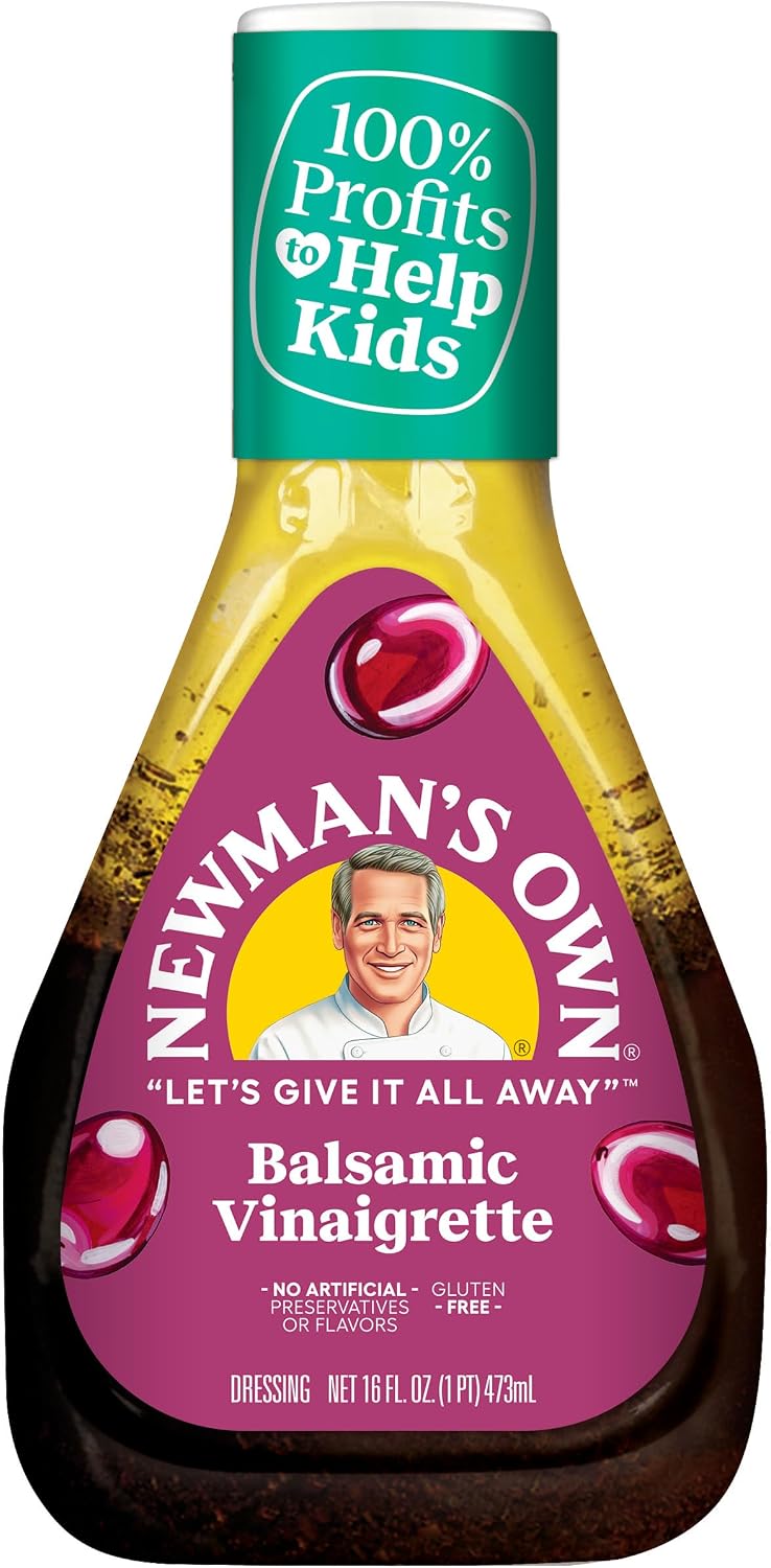 Newman's Own Dressing, Balsamic Vinaigrette, 16 Fl Oz