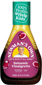 Newman's Own Dressing, Balsamic Vinaigrette, 16 Fl Oz