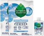 Seventh Generation Dishwasher Detergent Powder 2-Pack + Rinse Aid, Free & Clear, Biodegradable, Plant-Based & Fragrance-Free, Septic Safe