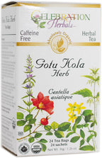 Celebration Herbals Organic Gotu Kola Tea Bags 24 Count